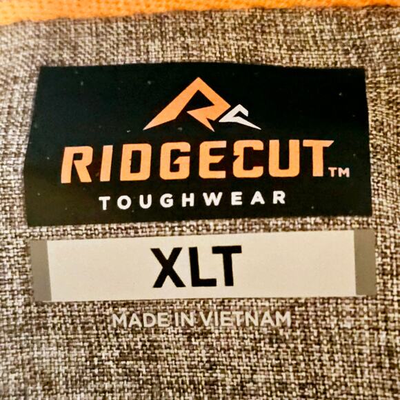 Ridgecut Long Sleeve Tech Chambray Gray Button Shirt TruTemp 365 Men's XLT 3201 - Picture 3 of 9